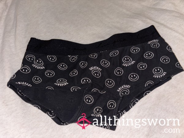 Black Smiley Panties