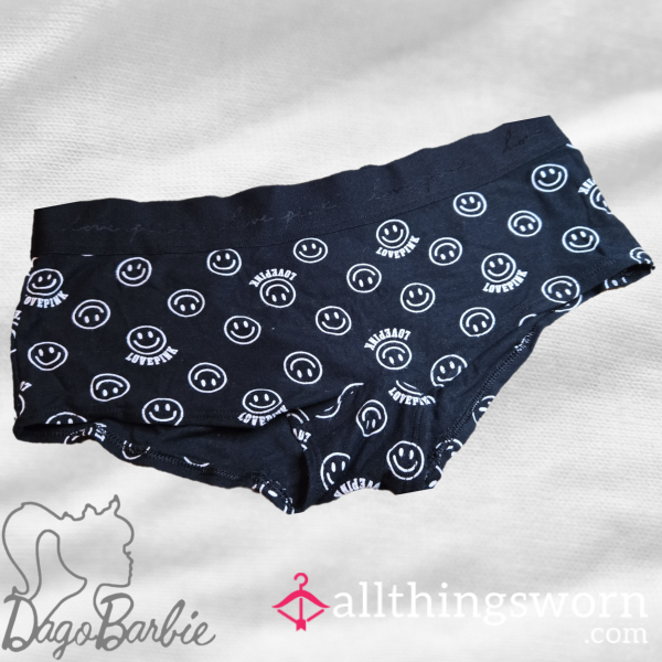 Black Smiley Panties