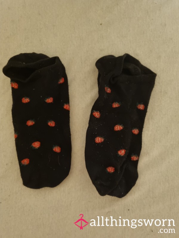 Black Socks With Strawberries