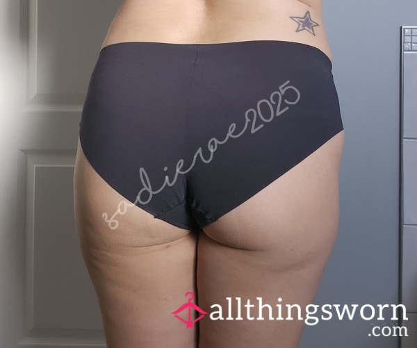 Black Spandexy Full Back Panties