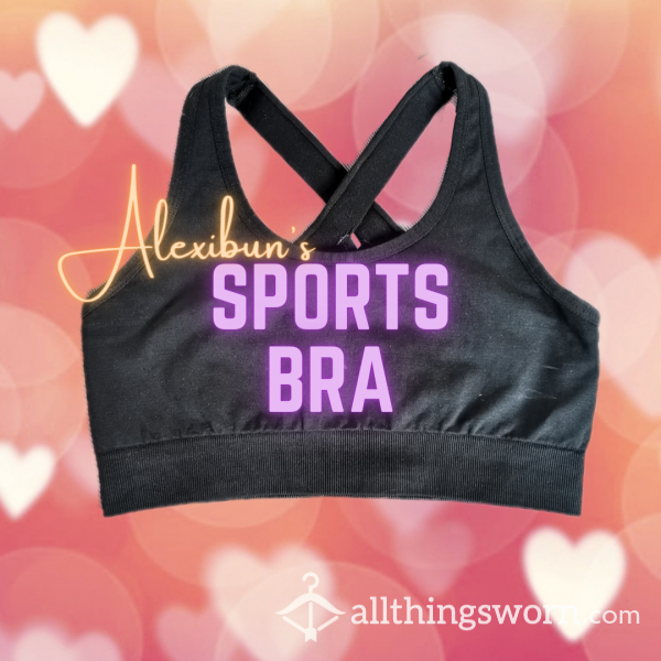 Black Sports Bra - International Shipping Included!