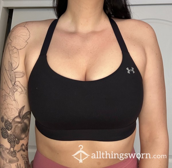 Black Sports Bra - Medium - Under Armour🔥