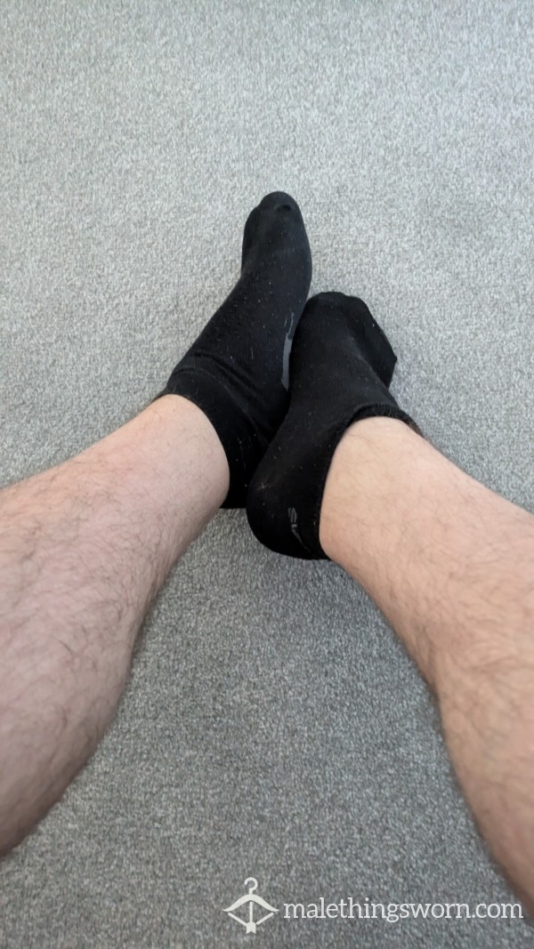 Sweaty Black Slazenger Sports Trainer Socks