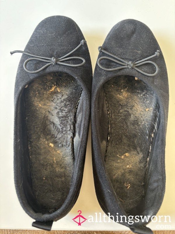 Black Stinky Ballet Slippers