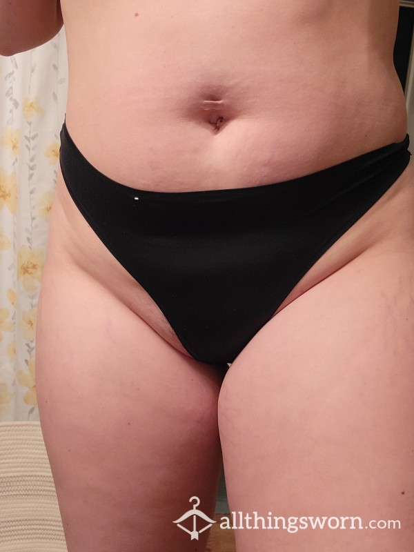 Black Stinky Nylon Thong