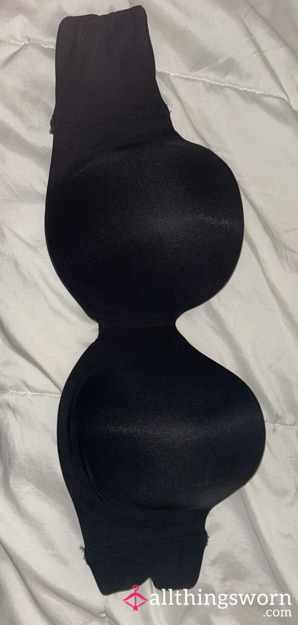 Black Strapless Push-Up Bra