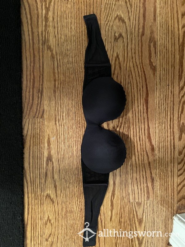 Black Strapless Bra