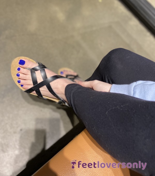 Black Strappy Sandals