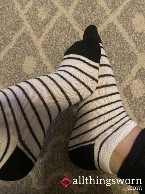 Black Striped Socks