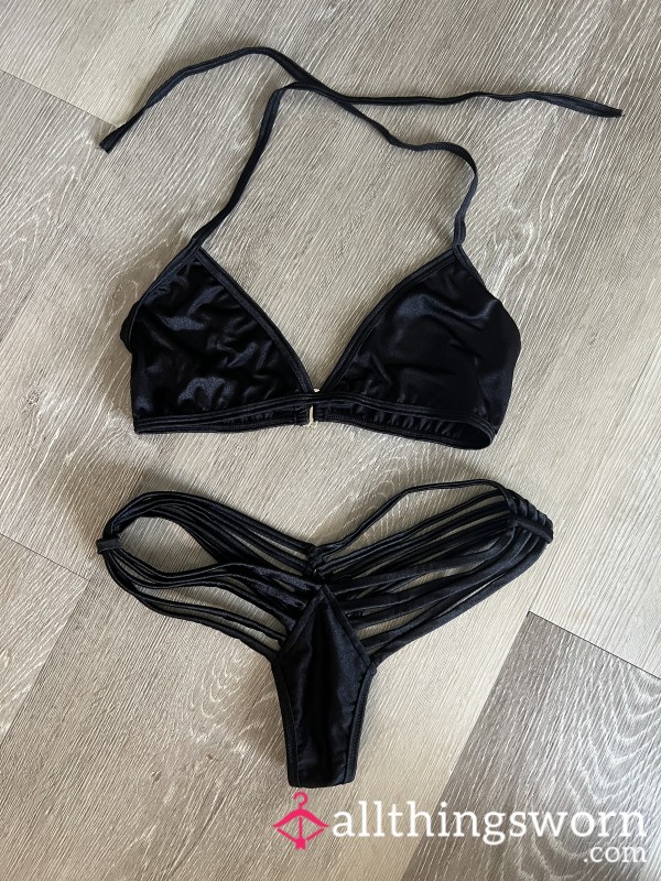 Black Stripper Bikini