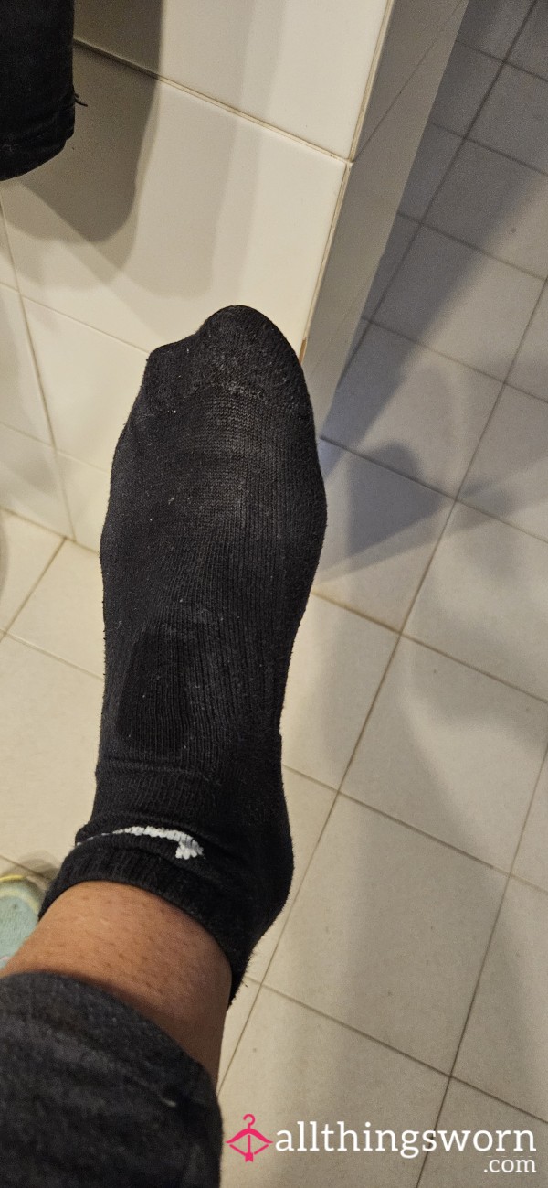 Black Sweated And Super Stinky Nike Socks