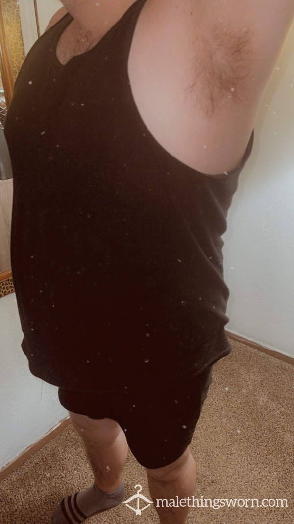 Black Sweaty Tank Top