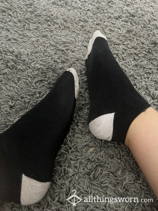 Black Sweaty Workout Socks💧