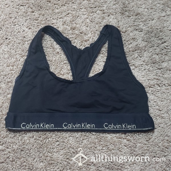 Black Thin Calvin Klein Sports Bra