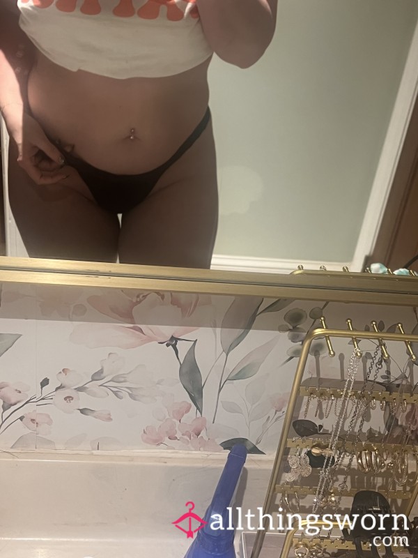 Black Thong Worn 24 Hours