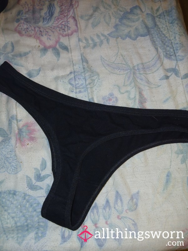 Black Thongs Worn To The Gym