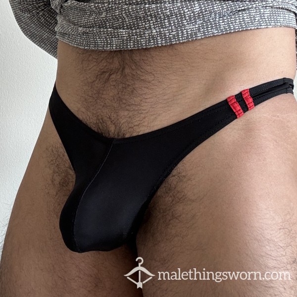 Black Thong (red Stripe)