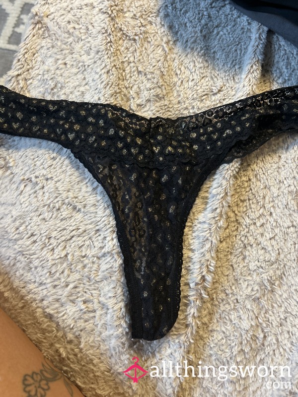 Black Thong Sweaty From Hike