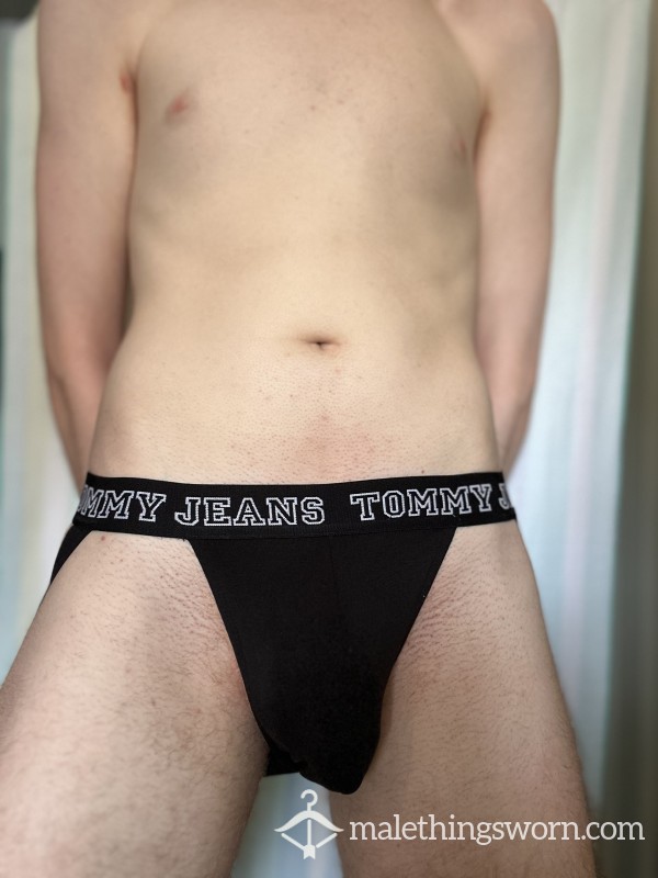 Black Tommy Jeans Logo Jockstrap (Small)