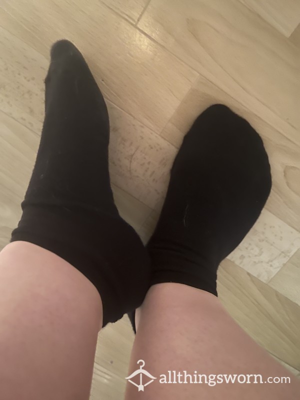 Black Trainer Socks