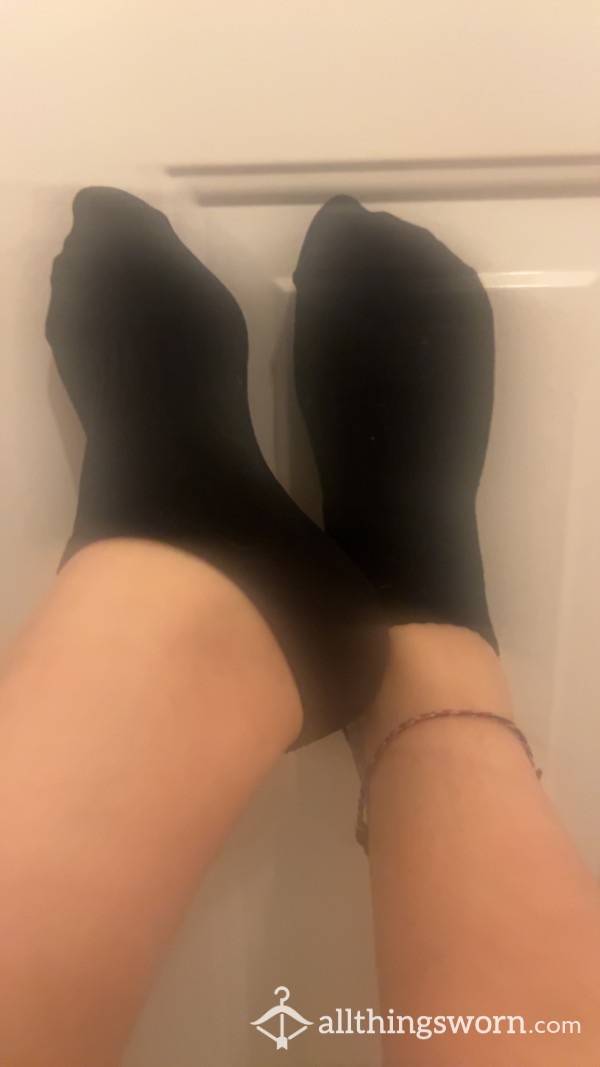 Black Trainer Socks