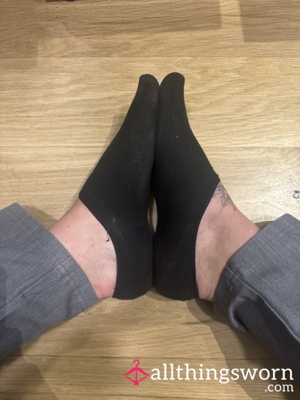 Black Trainer Socks Sweety And Worn