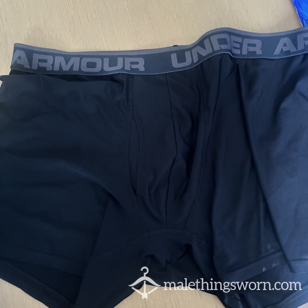 Black UA Boxers