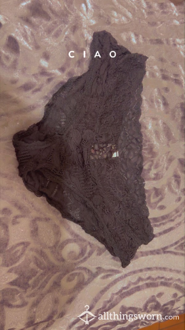 Black Used Panties