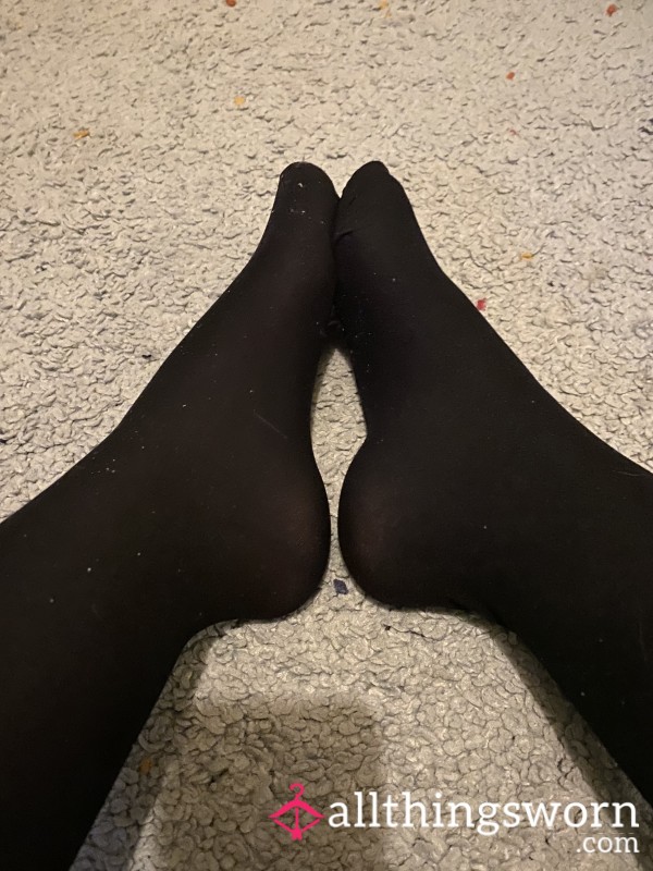 Black Used Pantyhose/ Tights