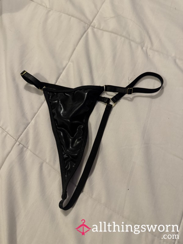 Black Used Thong