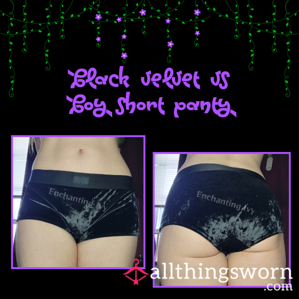 Black Velvet VS Boyshorts- 72 Hour Wear