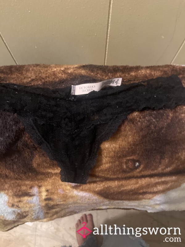 Black Victoria Secret Worn 24 Hr