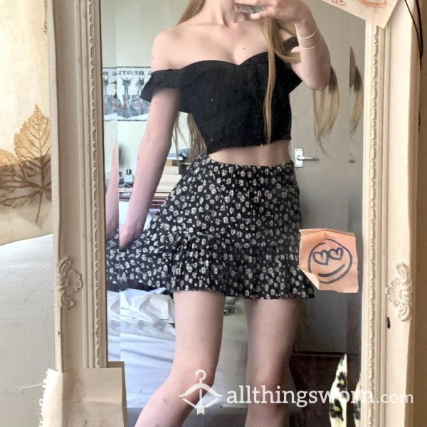 Black & White Mini Skirt