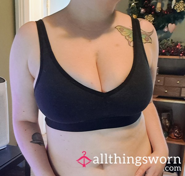 Black, Wireless Work Bra