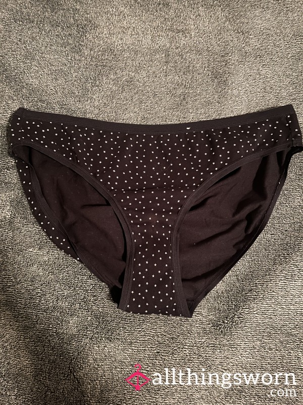 Black With Stars Panties