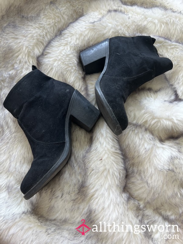 Black Work Boots Heel 🖤