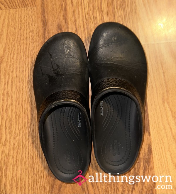 Black Work Crocs