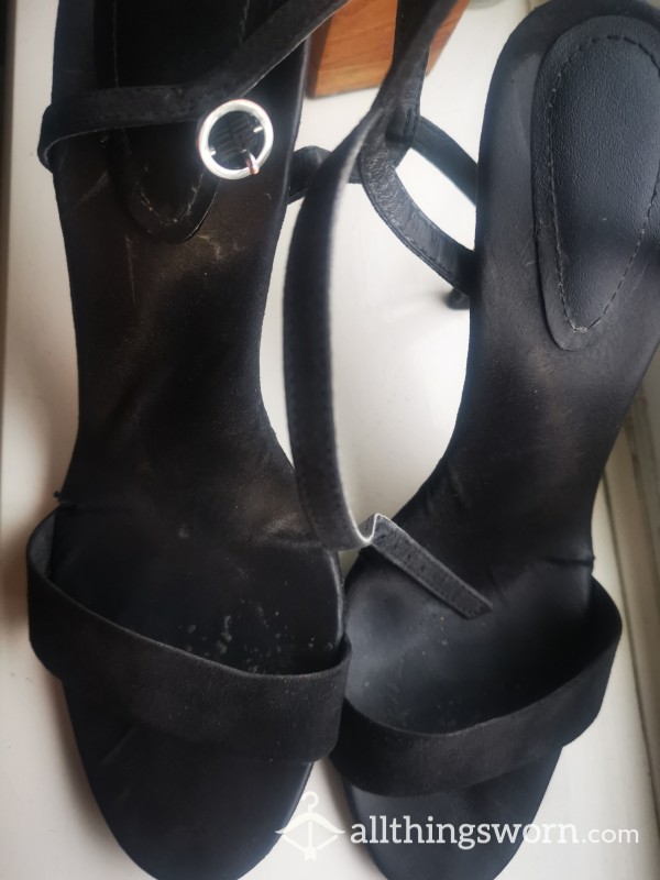 Black Work Heels, Well Worn.