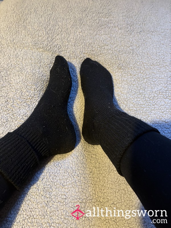 Black Work Socks Size 4