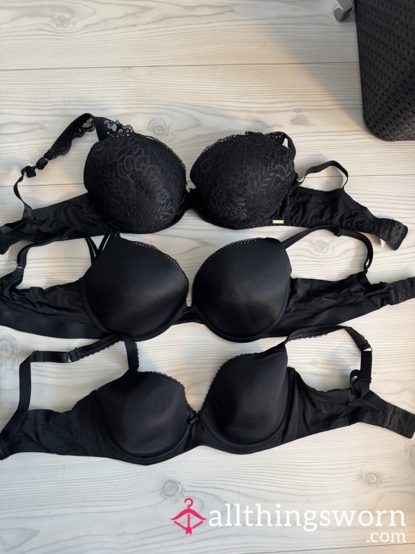 Black Worn Bra