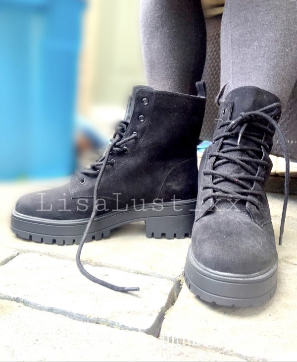 Black Lace Up Boots