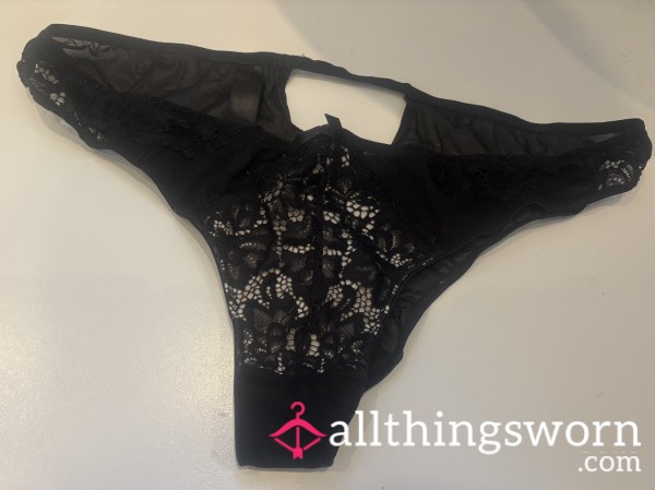 Black Worn Panties