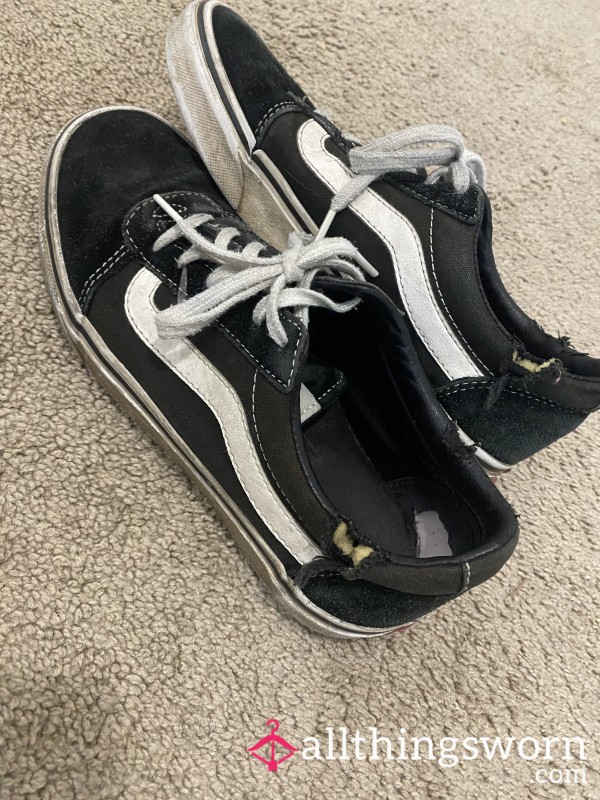 Black Worn Smelly Sneakers