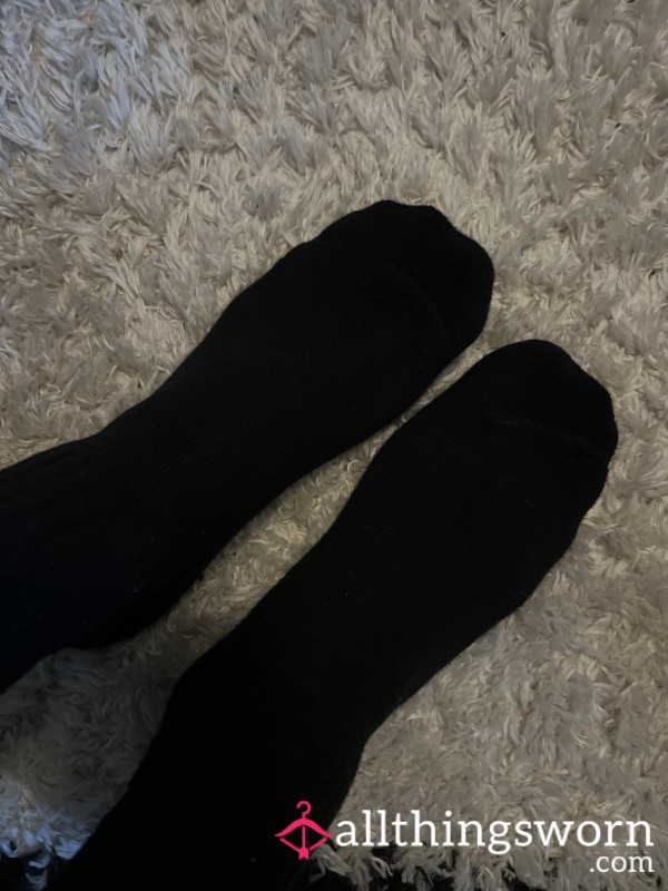 Black Worn Socks