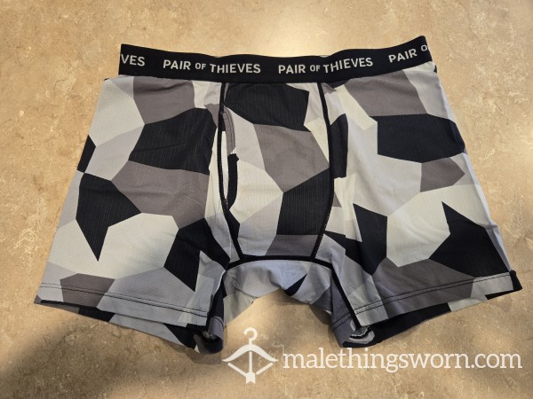 Black/Grey Pair Of Thieves Boxer Briefs- C*m Rag