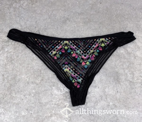 Black Multi-Color Design VS Pink G-String