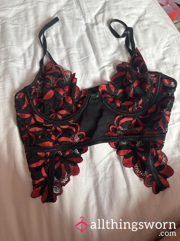 Black/red Lace Bra