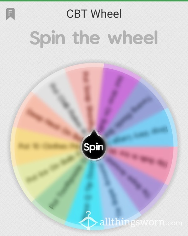 Blind CBT Task Wheel