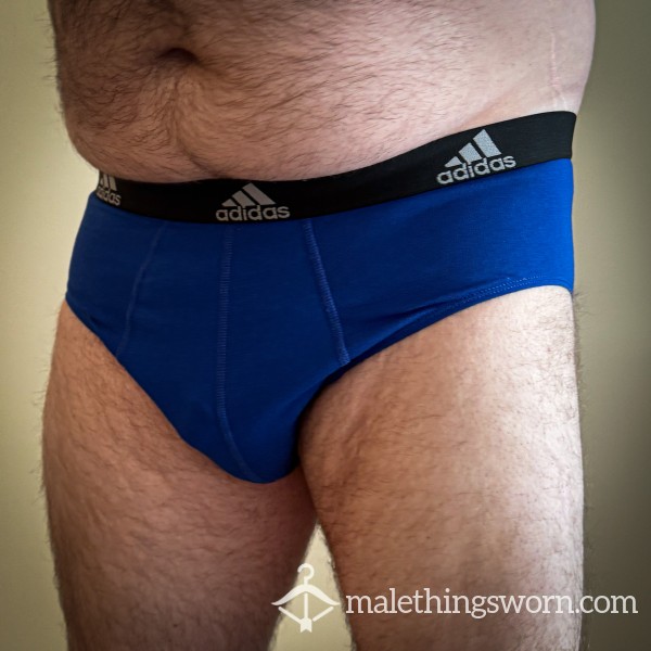 Black + Blue Adidas Briefs