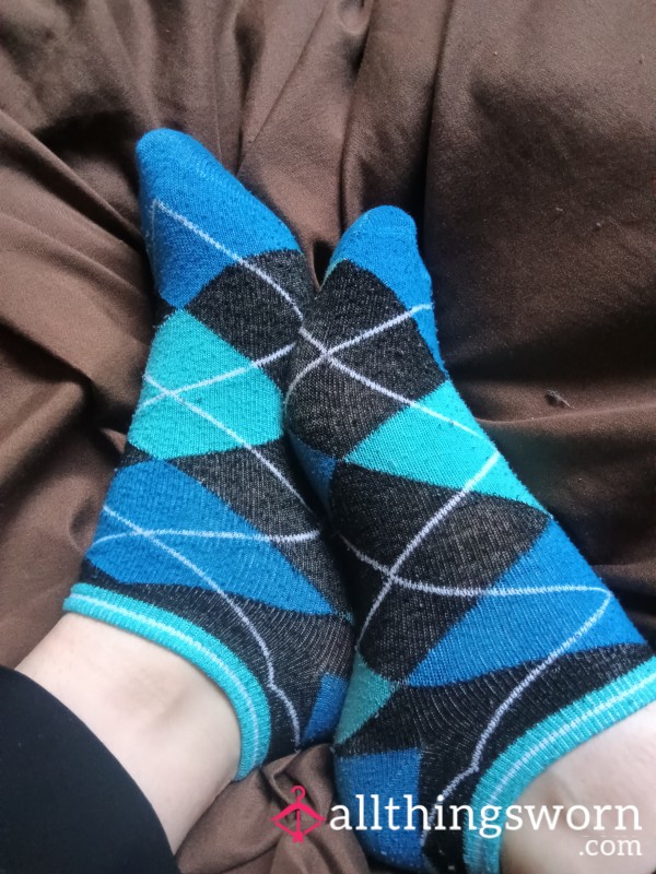 Blue And Black Socks